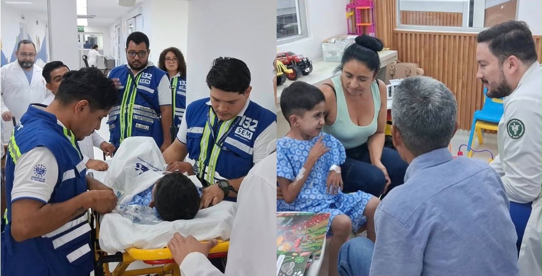 familia-hondurena-se-traslada-a-el-salvador-para-continuar-tratamiento-medico-de-menor